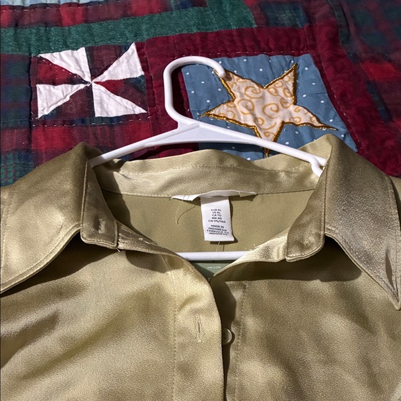 H&M Satin Olive Blouse - Picture 4 of 4